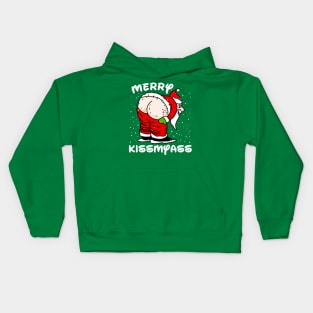 Merry Kissmyass Funny Santa Claus Kids Hoodie